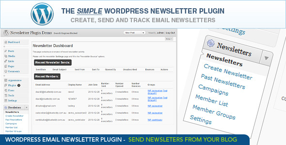 WordPress Email Newsletter