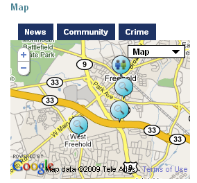 google map widget screenshot