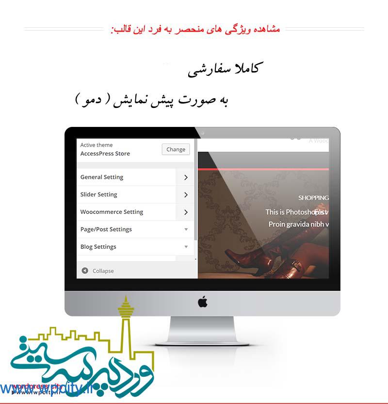 قالب فروشگاهی وردپرس Accesspress Store