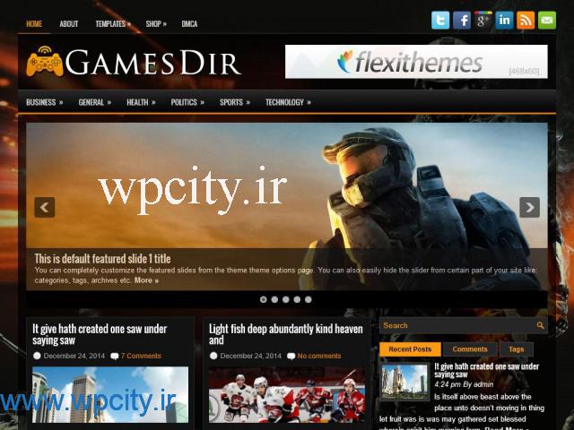 GamesDir wp theme pic