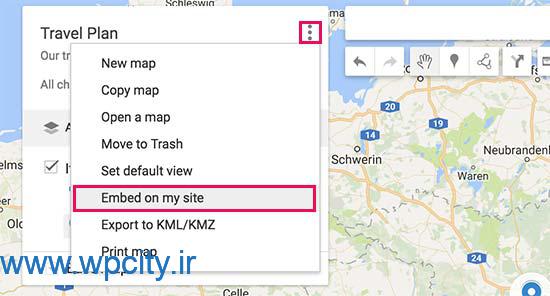 نمایش گوگل مپ در وردپرس