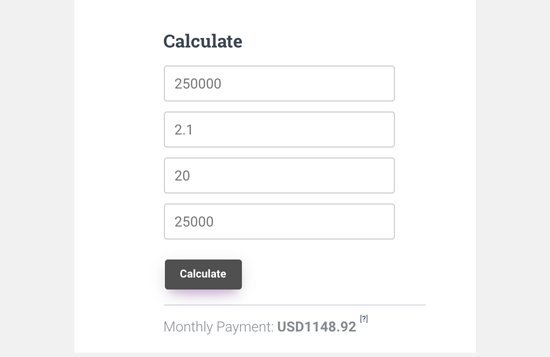 افزونه CT Mortgage Calculator