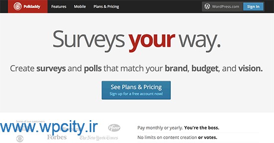 افزونه Polldaddy Polls and Ratings