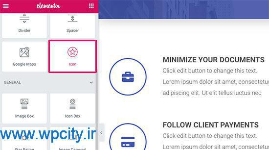 اضاف کردن فونت آیکون به قالب وردپرس با المنتور