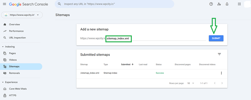 اتصال سایت به Google Search Console