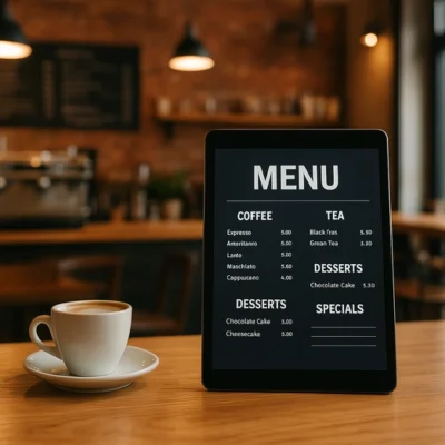 مزایای منو آنلاین برای کافه‌ها