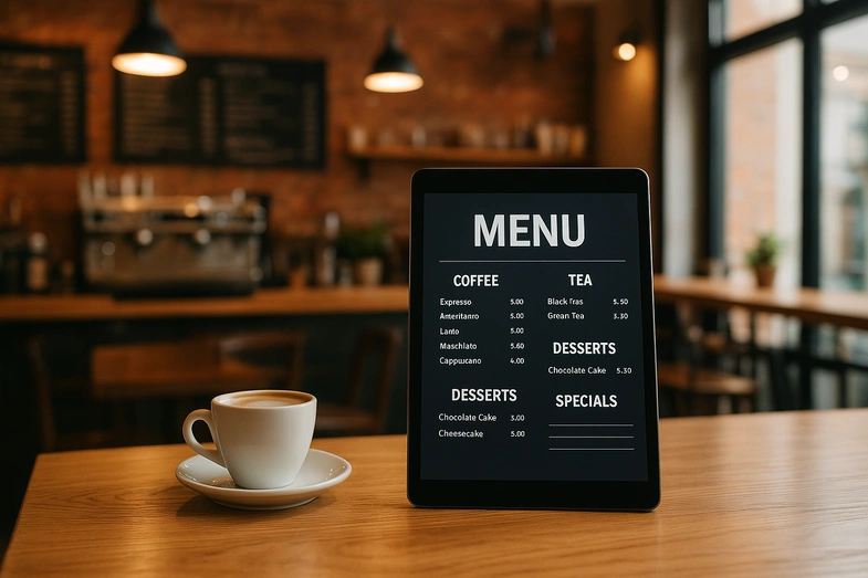 مزایای منو آنلاین برای کافهها