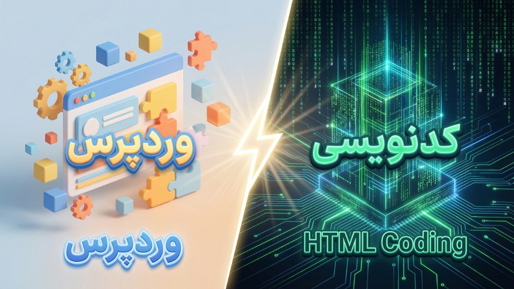 تفاوت طراحی سایت با وردپرس و HTML چیست؟